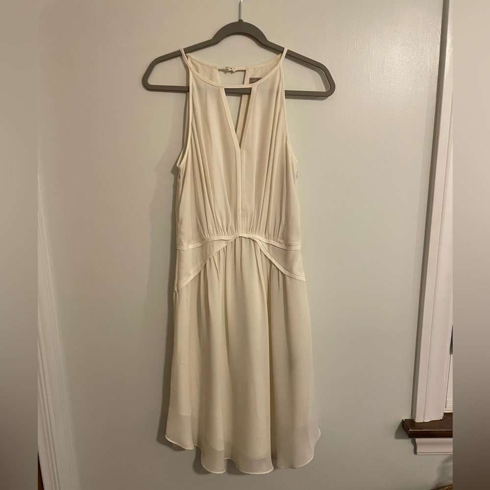 Banana Republic Off-White Knee-Length Dress